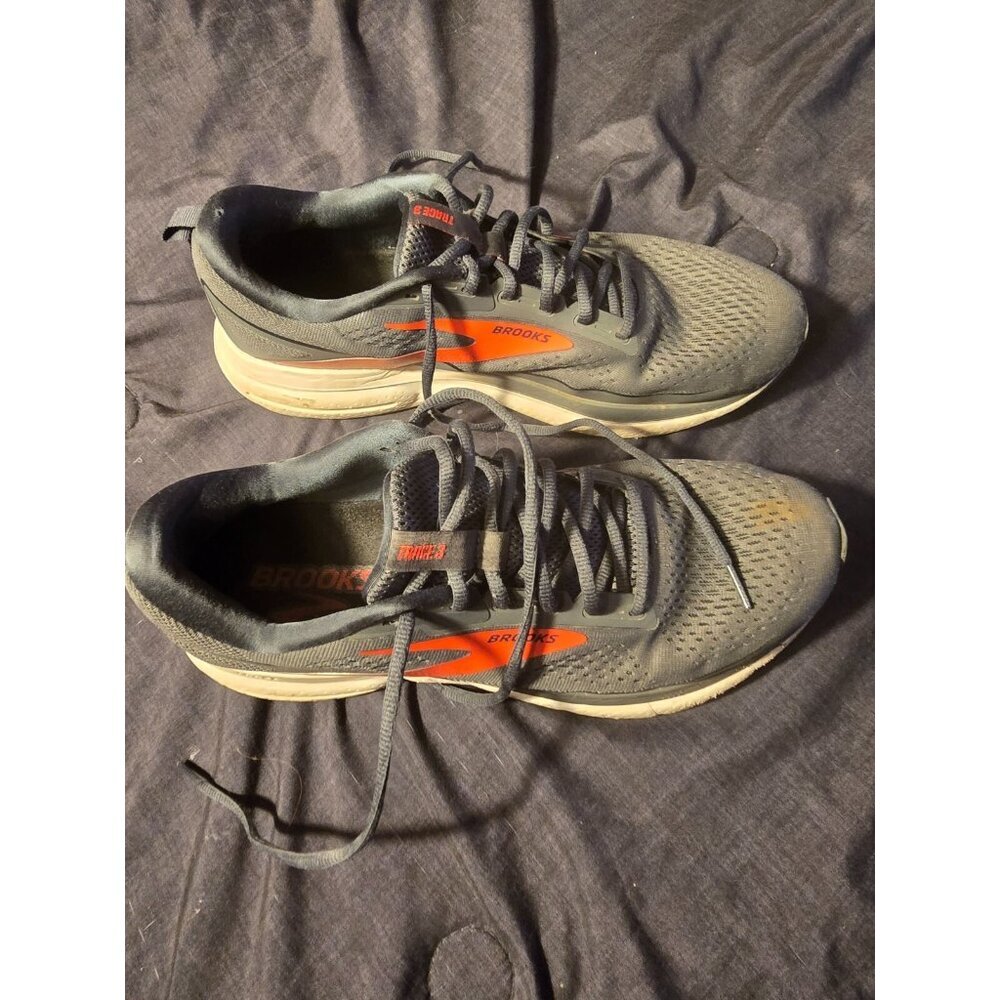 Brooks Trace 3 Gray Running Gym Shoes Sneakers Mens Size 12 Classic Sporty